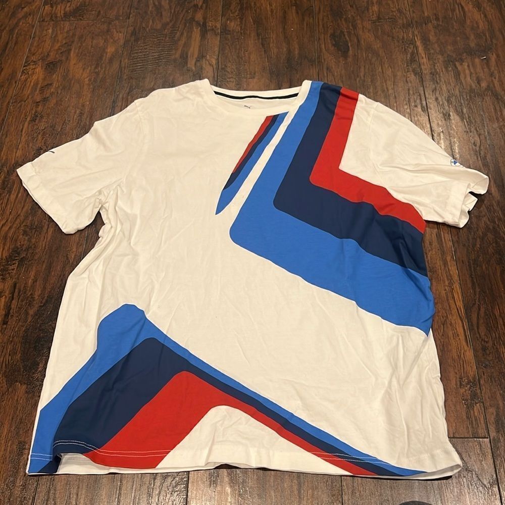 Puma BMW M Motorsport Statement MMS Tee Shirt size XL EUC 533317-02